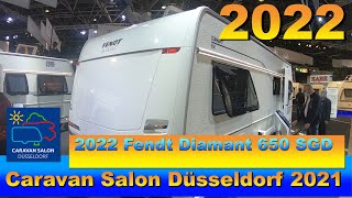 2022 Fendt Diamant 650 SGD Interior Exterior Walkaround Caravan Salon Düsseldorf 2021 [upl. by Htebazileharas]