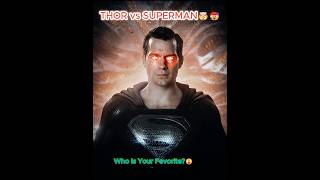 Superman 🥵 vs Thor😈Who Is The Best🤔🥵😈Coldest Moment At Dc Marvel superman thor ytshorts marvel [upl. by Yerffoej]