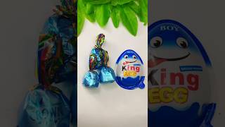 Kinder king egg with choco fill candy and umbrella jemes shortskinderchocolate [upl. by Alracal]