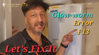 Glowworm f13 Ultracom boiler diagnosis and repair knowle Dorridge Solihull [upl. by Stacee]