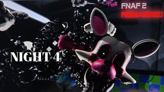 NIGHT 4 IS SUPER CRAZY Five Nights at Freddys 2 REIMAGINED Roblox [upl. by Retsim]