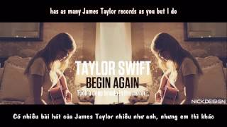 VietsubLyrics Begin Again Taylor Swift [upl. by Manvell830]