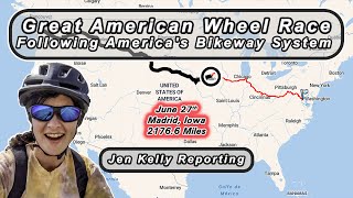 Jen Kelly Reporting On the Great American Wheel Race Madrid Iowa [upl. by Washington187]