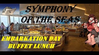 Symphony of the Seas  Windjammer Buffet Lunch  Embarkation Day  6522 [upl. by Ettesyl]