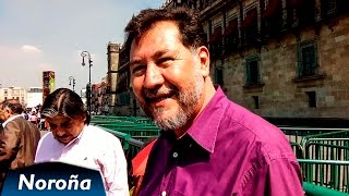 Baillères y la Desigualdad en México  Fernández Noroña frente a Palacio Nacional [upl. by Rehpretsirhc]