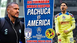 Asi Formaria Pachuca vs America por las Semifinal Vuelta Concacaf 2024 [upl. by Nosiaj]