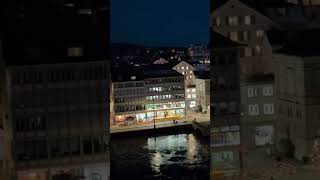 Night view of Lindenhof viewpoint Zurich [upl. by Auguste878]