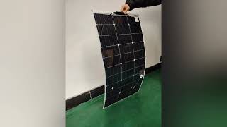 Demonstration on flexible solar panel 300w 100w 200w [upl. by Eedebez]