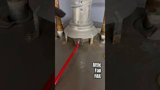 Attic Fan Fail for SPILLAGE when combustion gases exhaust INSIDE the home amp not thru the chimney [upl. by Drescher]