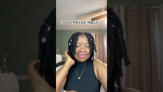 I had to try this new hair trend Coco twist hair hairtrends2024 cocotwisthaircurlyhairstyles [upl. by Enilorak907]