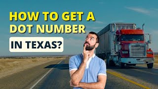 How To Get A DOT Number In Texas 🚚 💵TxDOT Numbers Are For Intrastate Carriers Only [upl. by Neelyam]