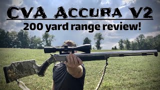 CVA Accura V2 Long Range muzzleloader 200 yard field review with the CVA Accura V2 [upl. by Drucill]