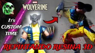 WOLVERINE ASTONISHING CUSTOM MARVEL LEGENDS  REPINTANDO CABEZA 3D BY streetplaystudios [upl. by Ashby]