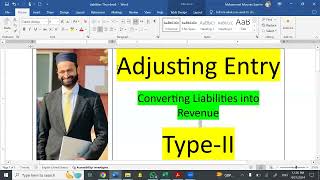 Type II Adjusting Entry Converting Liabilities into Revenue [upl. by Enialehs601]