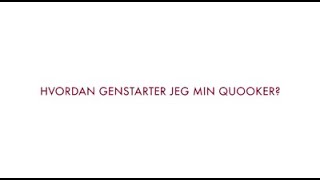 Hvordan genstarter jeg min Quooker [upl. by Tacita]