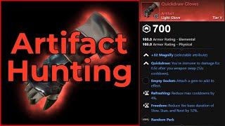 Where to find Quickdraw Gloves Artifact  New World Aeternum  Artifact Hunting [upl. by Orlov]