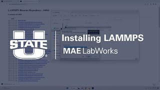 Installing LAMMPS on Windows [upl. by Larue]