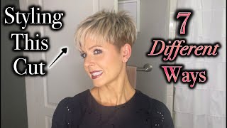 Pixie Hair Tutorial  7 Quick Change Styling Ideas [upl. by Bail]