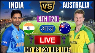 Live IND Vs AUS 4th T20 Match  Live Cricket Match Today  IND vs AUS live 1st innings livescore [upl. by Nayrda]