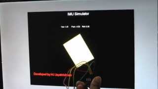 MPU 6050 IMU simulation Using Kalman filtering [upl. by Duval51]