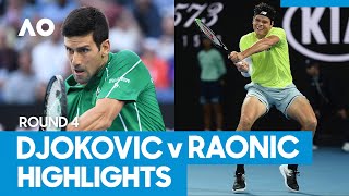 Novak Djokovic vs Milos Raonic Match Highlights 4R  Australian Open 2021 [upl. by Cannice891]