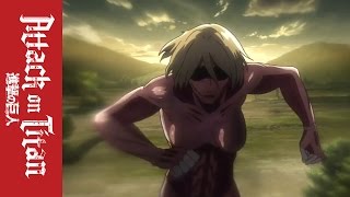 Attack on Titan – Official Clip – The Female Titan Appears [upl. by Acireh559]