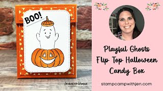 Playful Ghosts Flip Top Halloween Candy Box [upl. by Htaras11]