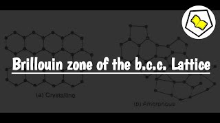 Brillouin zone of the bcc lattice [upl. by Fisch]