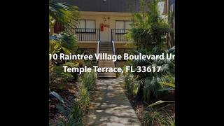 11710 Raintree Village Boulevard Unit D Temple Terrace FL 33617  2 Bedroom Condo For Sale [upl. by Millda]