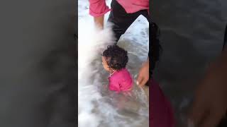 Praganya funny moments 🥰😅😂 funny comedy tamil beach cutebabies [upl. by Leesa]