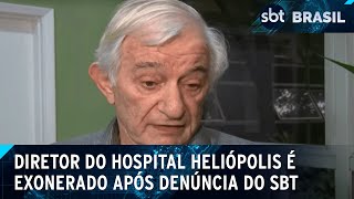 Diretor de hospital é exonerado após SBT denunciar irregularidades  SBT Brasil 231024 [upl. by Biagi]