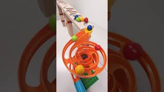 marble Run Race ASMR 156 Wooden Wave Course Colorful Marbles marblerun marblerunrace asmr [upl. by Aehsel]