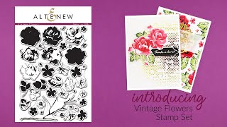 Altenew Stamps Intro  Vintage Flowers [upl. by Gilbert]