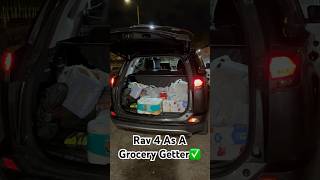 Grocery Fit Using A 2016 Toyota RAV4 rav4 toyota shorts groceryhaul Walmart [upl. by Pachston]