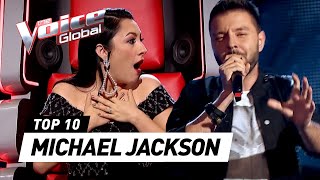 MindBlowing MICHAEL JACKSON Blind Auditions on The Voice [upl. by Alioz]