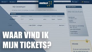 Waar vind ik mijn tickets  Eventim [upl. by Arramas]