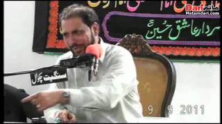 Zakir Syed Riaz Shah Ratowal 3rd Majlis on 9 September 2011 At Shahrai Saadullah Distt Attock [upl. by Doughman370]