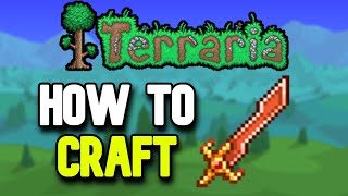 How to Make a Palladium Sword in Terraria Quick Tutorial [upl. by Notyep]