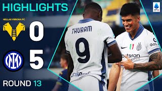 VERONAINTER 05  HIGHLIGHTS  Thuram Strikes Twice As Inter Dismantle Verona  Serie A 202425 [upl. by Donaghue312]