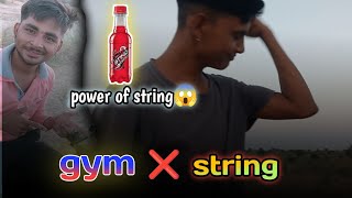 power of string gym no stringtrending vlog Vishnu Bhargav 😱🔥 [upl. by Mahtal]