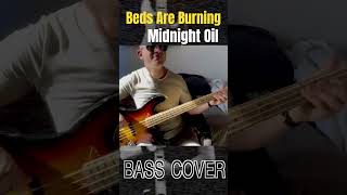 Beds Are Burning Midnight Oil  bass cover by Jeremie Vinet shorts [upl. by Corette402]