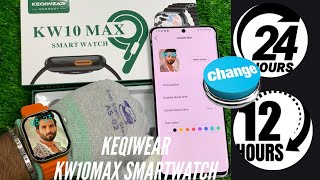 keqiwear Kw10Max Smartwatch time and Date setup  KEQIWEAR KW10MAX WATCH FACE SETUP  keqiwear [upl. by Elleinwad]