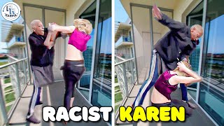 Karen Gets KNOCKED OUT COLD After POWER SLAP😮 [upl. by Krantz]