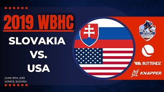 2019 WBHC Day 2 Slovakia vs USA Group Play [upl. by Adok]