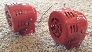 Review of the 12V Red Siren Horn General Air Raid Siren [upl. by Frankhouse]