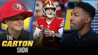 Where does 49ers QB Brock Purdy land on Greg Jennings quarterback rankings  NFL  THE CARTON SHOW [upl. by Aymahs]