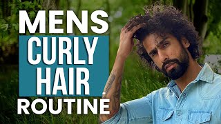 MY CURLY HAIR CARE ROUTINE  Tips To MANAGE CurlyDryWavy Hair for Men  Abhinav Mahajan [upl. by Ballou116]