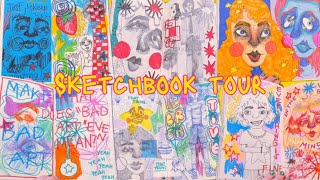 SKETCHBOOK TOUR  watch this if you need ideas to fill your sketchbook [upl. by Gilson316]