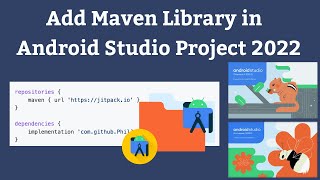 How to add maven library in new Android Studio 2022 Chipmunk  Bumblebee  Dependency resolve error [upl. by Arok]