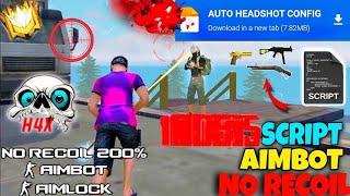 Free Fire Auto Headshot Config File Main Id🎯🌠 Macro Aimbot  No Recoil Regedit‼️Antiban VIP Script👽 [upl. by Norahc]